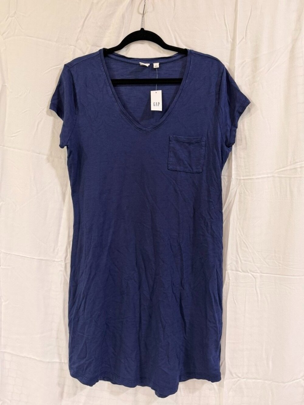 Gap Cotton T-Shirt Dress Cover-Up | Navy | Size L | NWT